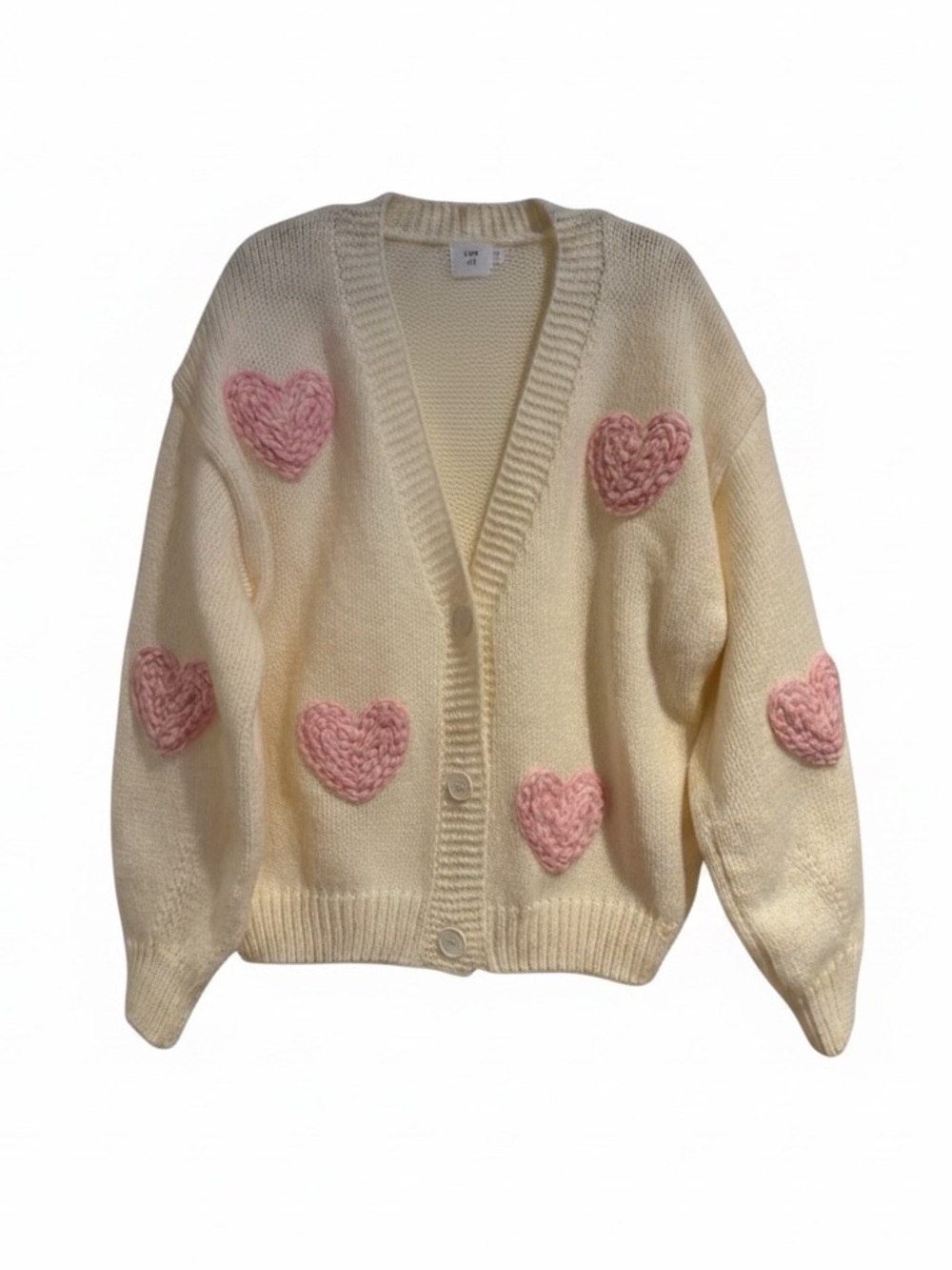 NWT Luna Ivy 3D Heart Sweater